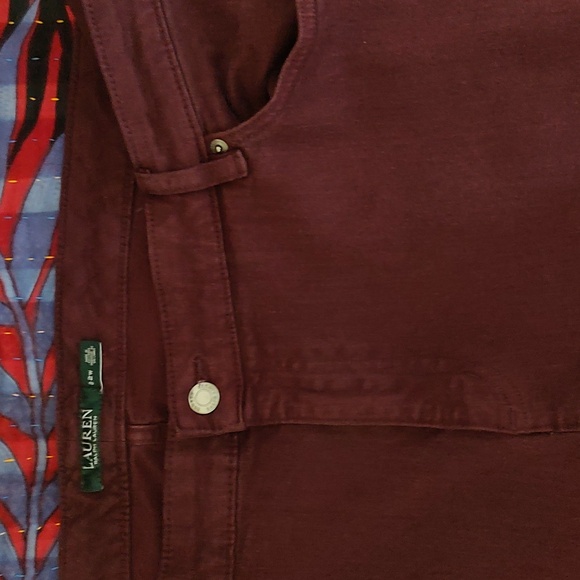 Burgundy Ralph Lauren jeans - Picture 3 of 3